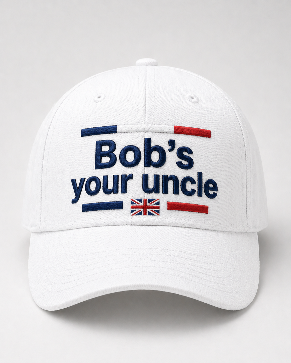 Bob’s Your Uncle England Embroidered Baseball Cap – UK Flag Style Hat