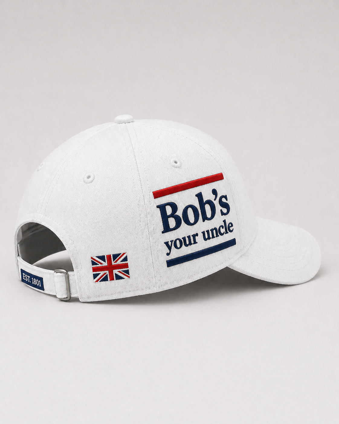 Bob’s Your Uncle England Embroidered Baseball Cap – UK Flag Style Hat