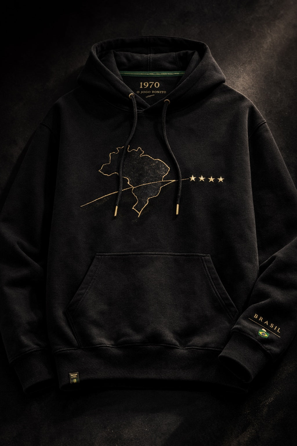 Brazil Heritage Hoodie – Golden Threads Edition